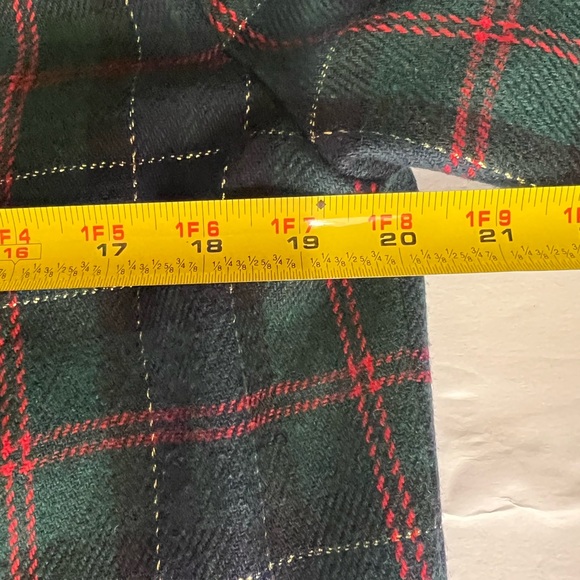 Radcliffe wool blend velvet collar 12 plaid blazer vintage metallic office - Picture 7 of 7